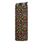 Boho Design Bold Color Floral Thermosbecher (Nach links gedreht)