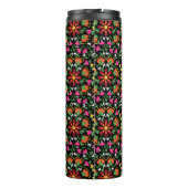 Boho Design Bold Color Floral Thermosbecher (Rückseite)