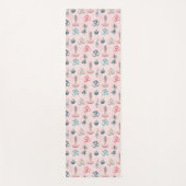 Boho Design- Frau mit Dreadlocks- Meditation- OM Yogamatte (Vorderseite)