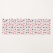 Boho Design- Frau mit Dreadlocks- Meditation- OM Yogamatte (Vorderseite (Horizontal))