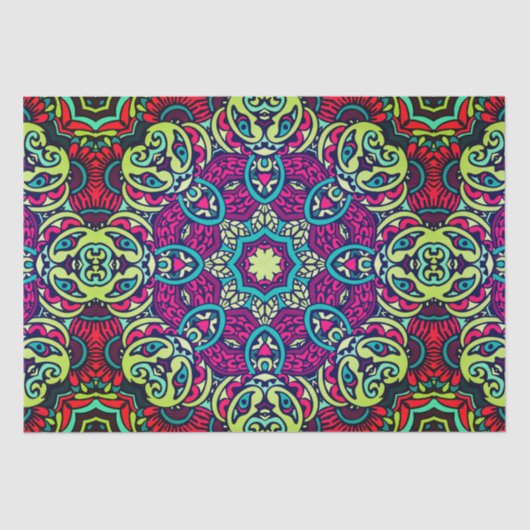 Boho Design Mandala Tissue Paper Seidenpapier (Vorderseite)