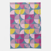 Boho Design Mitte des Jahrhunderts Geschirrtuch (Vertikal)