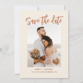 Boho Dessert Foto speichert die Terminkarten Dankeskarte (Vorderseite)