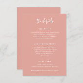 Boho Details Abschlusskarte Hochzeit Info C103 Dankeskarte (Vorne/Hinten)