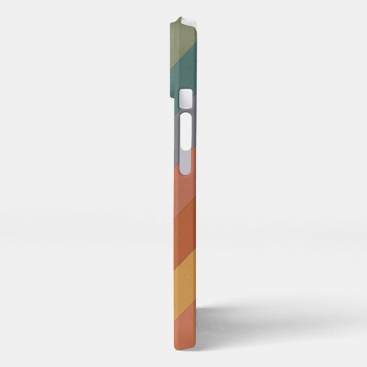 Boho Diagonal Stripes iPhone Hülle (Linke Seite)