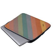 Boho-Diagonalstreifen Laptopschutzhülle (Vorne Knopf)