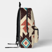 Boho-Diamant-Emblem Bedruckter Rucksack (Links)