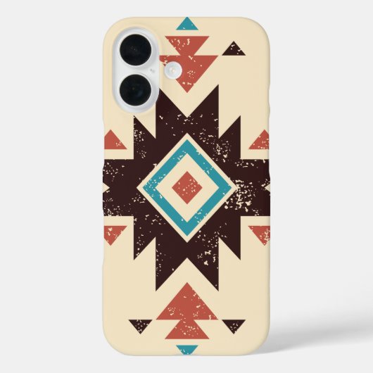 Boho-Diamant-Emblem Case-Mate iPhone Hülle (Rückseite)
