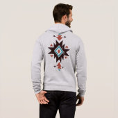 Boho-Diamant-Emblem Hoodie (Schwarz voll)
