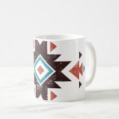 Boho-Diamant-Emblem Kaffeetasse (VorderseiteRechts)