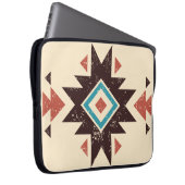 Boho-Diamant-Emblem Laptopschutzhülle (Vorne Rechts)