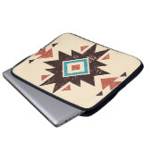 Boho-Diamant-Emblem Laptopschutzhülle (Vorne Knopf)