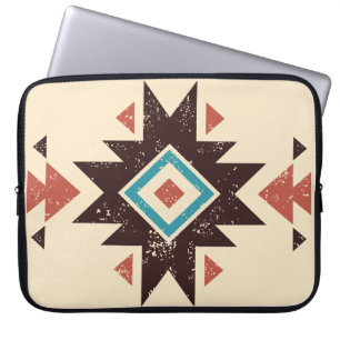 Boho-Diamant-Emblem Laptopschutzhülle