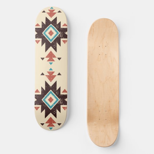 Boho-Diamant-Emblem Skateboard (Vorderseite)