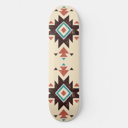 Boho-Diamant-Emblem Skateboard (Vorderseite)