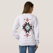 Boho-Diamant-Emblem Sweatshirt (Schwarz voll)