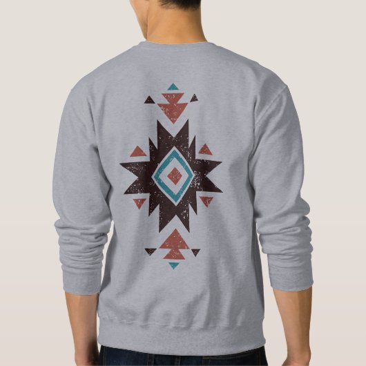 Boho-Diamant-Emblem Sweatshirt (Rückseite)