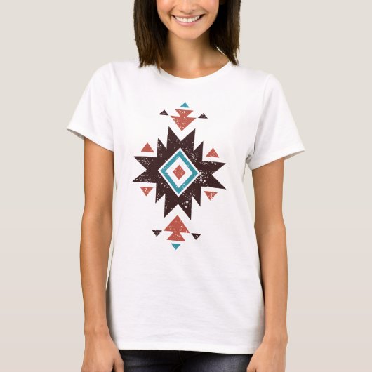 Boho-Diamant-Emblem T-Shirt (Vorderseite)