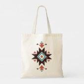 Boho-Diamant-Emblem Tragetasche (Rückseite)
