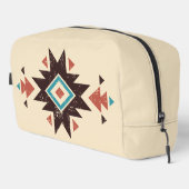 Boho-Diamant-Emblem Waschbeutel (Rechte Ecke)