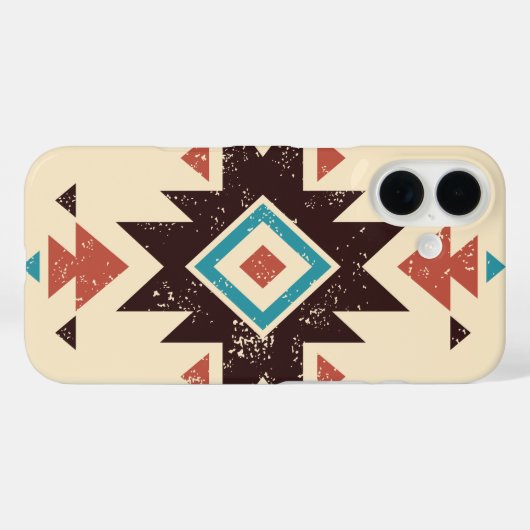 Boho Diamond Emblem Case-Mate iPhone Hülle (Rückseite (Horizontal))