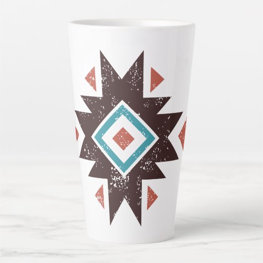 Boho Diamond Emblem Milchtasse (Vorderseite)