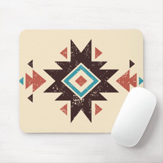 Boho Diamond Emblem Mousepad (Mit Mouse)