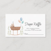 Boho Diaper Raffle Baby Showspielkarte Platzkarte (Vorderseite)