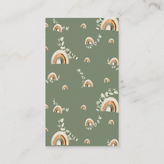 Boho Diaper Raffle Begleitkarte (Rückseite)