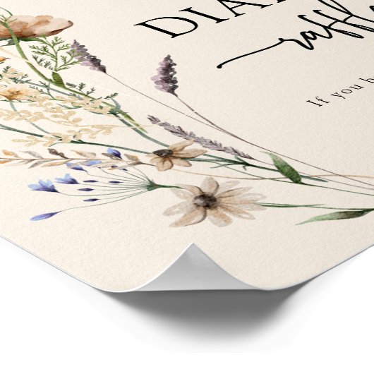 Boho Diaper Raffle Poster (Ecke)