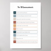 Boho die 10 Gebote Poster (Vorne)
