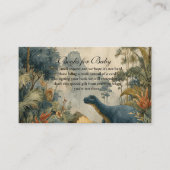 Boho Dino Baby Shower Books for Baby Begleitkarte (Vorderseite)