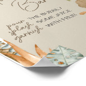 Boho Dinosaur Baby Dusche Mama Osa Bar Poster (Ecke)