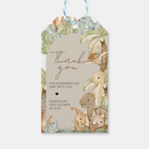 Boho Dinosaur Baby Duwer Fevor Tags Geschenkanhänger