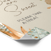 Boho Dinosaur Babydusche Babys sind süß Poster (Ecke)