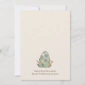 Boho Dinosaur Beige Es ist eine Baby-Dusche Einladung (Rückseite)