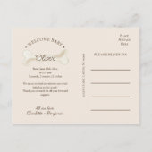 Boho Dinosaur Foto Geburtsankündigung Postkarte (Rückseite)