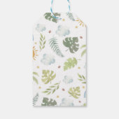 Boho Dinosaur Geburtstagsparty Danke Tag Geschenkanhänger (Rückseite)