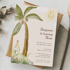 Boho Dinosaur jede Alterskinderpartei Einladung