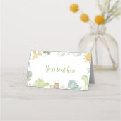 Boho Dinosaurs Birthday Platzkarte (Vorderseite)
