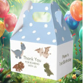 Boho Dinosaurs Blue Vielen Dank Geschenkschachtel