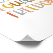 Boho Discipline ist gleich Freedom Poster (Ecke)