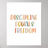 Boho Discipline ist gleich Freedom Poster (Vorne)