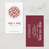 Boho Disco Ball Visitenkarte (Vorne/Hinten)