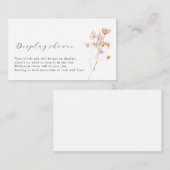 Boho Display Showeinschlusskarte Begleitkarte (Vorne/Hinten)