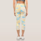 Boho Dot Pattern Capri Leggings (Rückseite)
