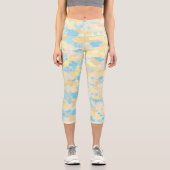 Boho Dot Pattern Capri Leggings (Vorderseite)
