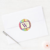 Boho Dots Monogram Sticker (Umschlag)