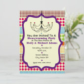 Boho Dots: Party der Kronleuchter-Häuserwärmung Einladung (Stehend Vorderseite)