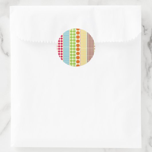 Boho Dots Umschlag Aufkleber Sticker (Tasche)
